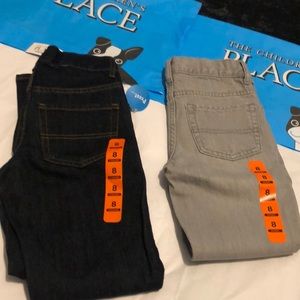 BACK TO SCHOOL DEALS NWT Bundle of 2 Boys Jeans 8